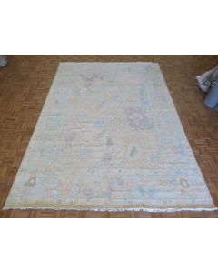 8'9 x 12'3 Hand Knotted Gray Modern Oushak Oriental Rug G15509