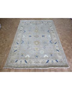 9 x 12 Hand Knotted Gray Modern Oushak Oriental Rug G15512